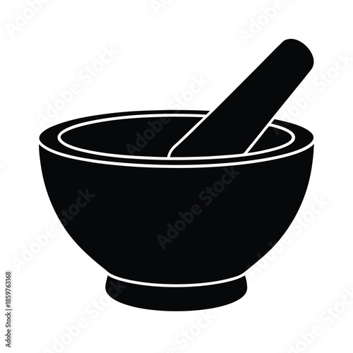 Simple Bowl and Pestle
