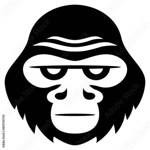 Gorilla Shield Logo Vector Design