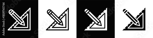 Design Icon With Black And White Background