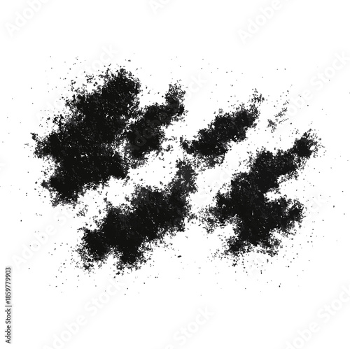 black ink and pencil graphite powder charcoal vector 