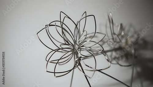3D Wire Flowers, Wire Sculpture, Minimalist Decor, Minimal Style, Metal Art, Home Decor, A True Gift, A Gift for a Loved One