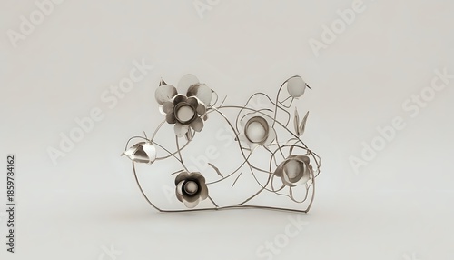 3D Wire Flowers, Wire Sculpture, Minimalist Decor, Minimal Style, Metal Art, Home Decor, A True Gift, A Gift for a Loved One