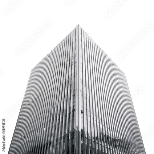 Building Stands out Against Cloudy Sky With Modern Design and Tall Structure