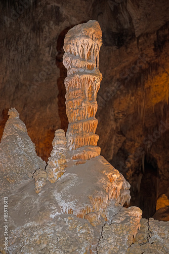 Lone Stalagmite Growing From the Floor