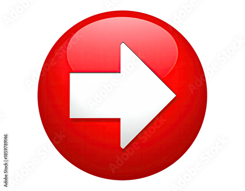 A glossy, red, three-dimensional sphere with a white, right-pointing arrow inside, set on black Free Download A glossy, red, three-dimensional sphere with a white, right-pointing arrow inside, set on black - GFXLoad