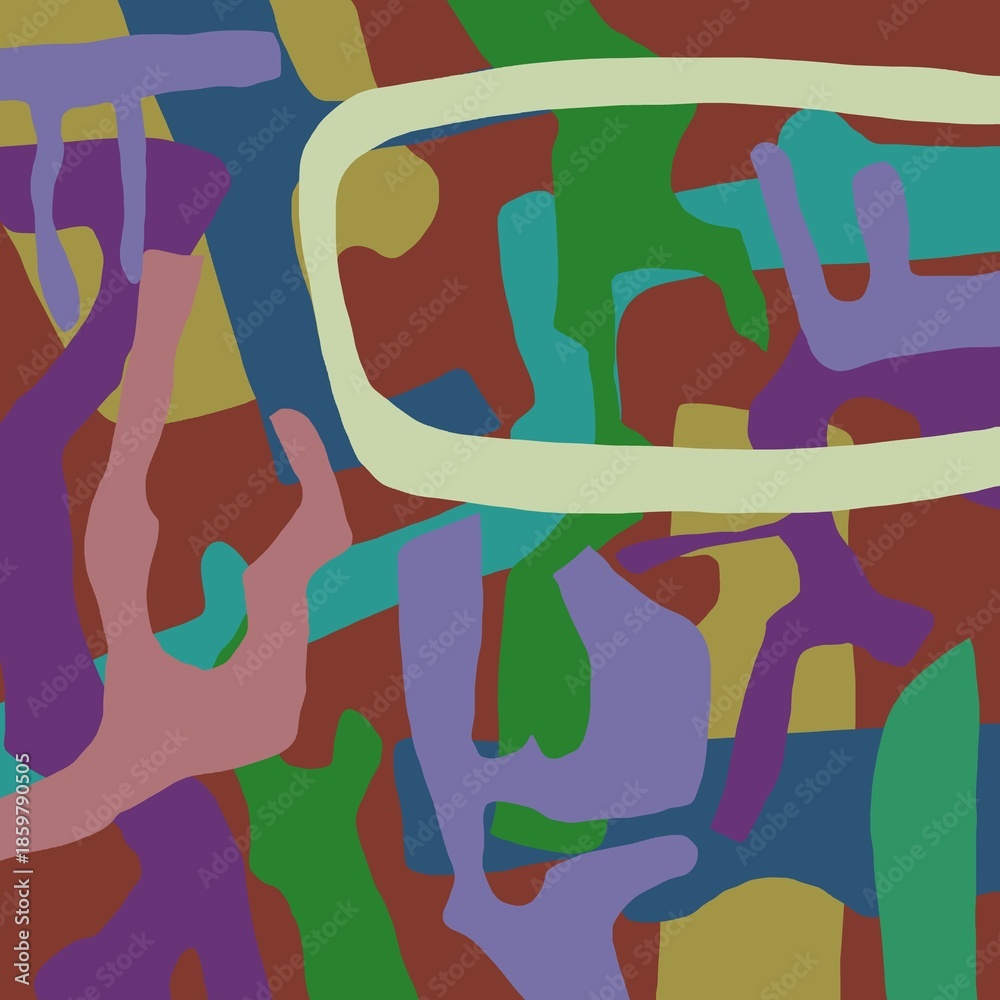 Fototapeta premium Abstract image for printing. Picture for modern interiors. The picture is painted by hand on a tablet.