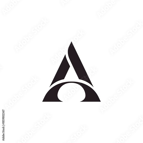 Modern abstract letter A logo design