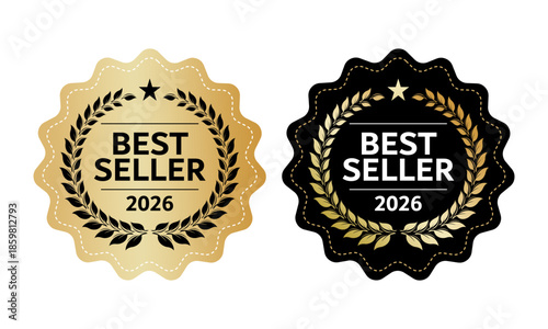 Best seller label 2026 badge logo, for poster labeling, banner. 2026 award label. Best seller label vector.