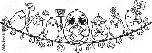 funny bird on a wire, bird, food, rose, xmas, flower, seamless, fairy tale, fantasy, art, winter, fairytale, outline, pattern, children, cat, nature, animal, coloring book, sketch, drawing, vector, il