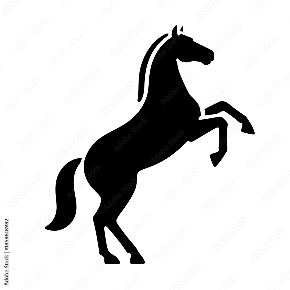 Obraz premium horse silhouette vector