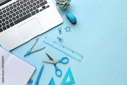 Set of school stationery wi...