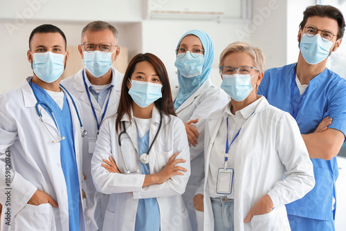 Team of doctors in medical ...