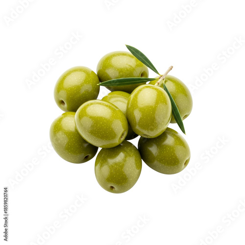 Green olives cluster