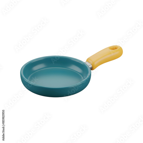 Blue Non Stick Frying Pan with Handle.