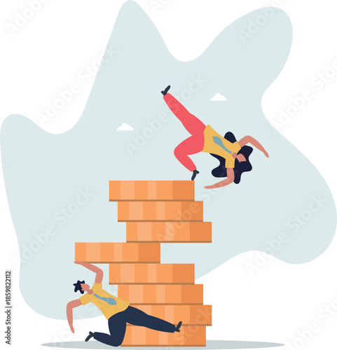 Investment risk from stock market crash, pull money or liquidity back, market volatility, unstable and uncertainty concept.life and employment of people.