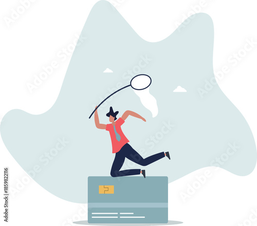 Credit card debt compromise, accept failure and negotiate with debtor concept.life and employment of people.