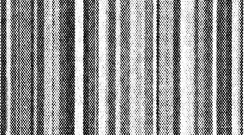 PNG with alpha transparency: black halftone dots forming vertical stripe bands with varied density. Ideal for overlays, masks, textiles, posters, and retro print textures.