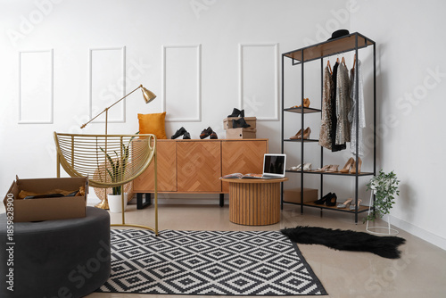 Interior of stylish boutiqu...