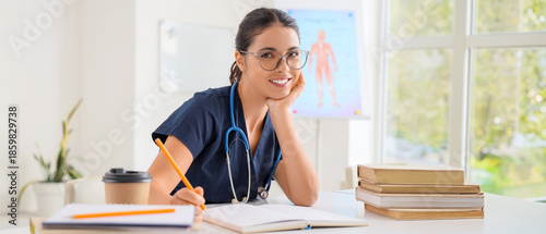 Young female medical studen...