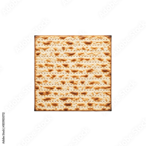 Square matzah on Transparent Background