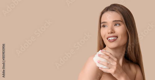 Pretty young woman with loo...