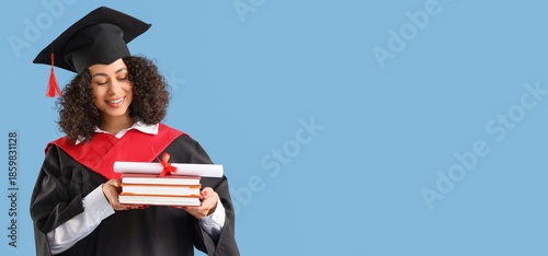 Happy African-American grad...