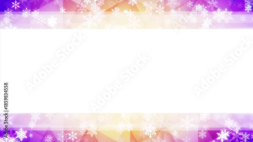Sparkling snowflake loop background material