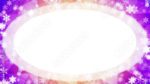 Sparkling snowflake loop background material
