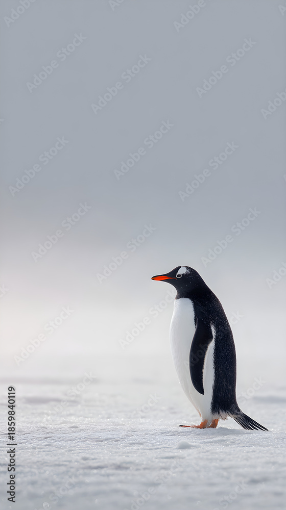 Fototapeta premium penguin in antarctica