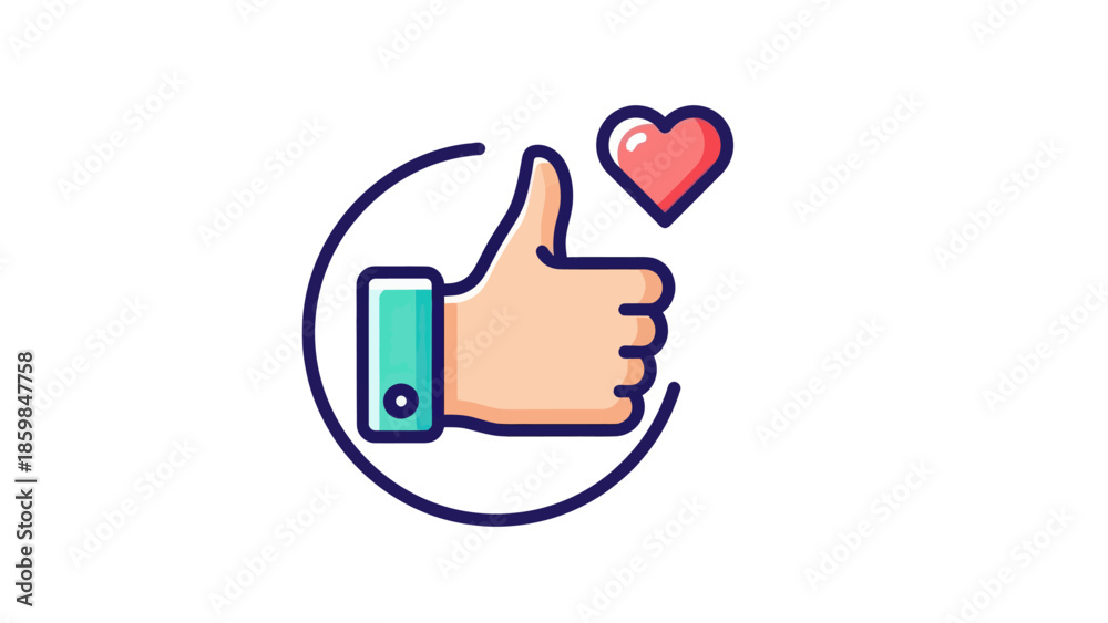 Obraz premium Hand Giving Thumbs Up Gesture.
