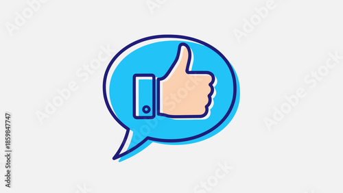 Thumb Up Social Media Like.