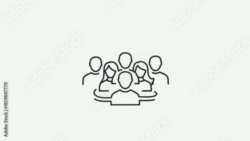 People sitting in a meeting.