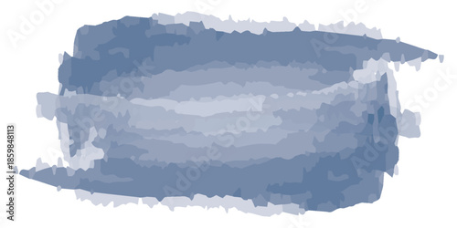 Abstract Blue Watercolor Brush Stroke Texture Background.