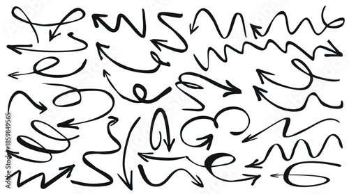 Hand-drawn arrows designed for presentations and workflow.