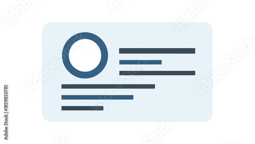 Simple Business Card Design Template Illustration.