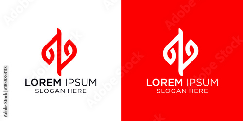 Elegant logo design featuring a stylized letter L with a modern typographic approach and a customizable Lorem Ipsum slogan, suitable for businesses seeking a professional brand identity.