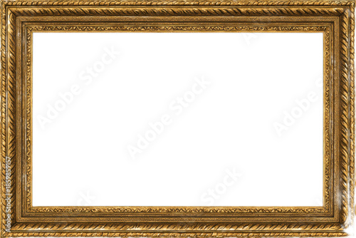 Elegant gold frame with intricate detailing, perfect for a classic artwork display.