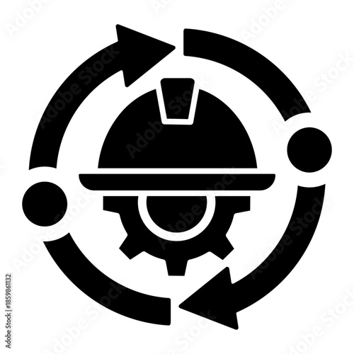 safety procedure Solid icon