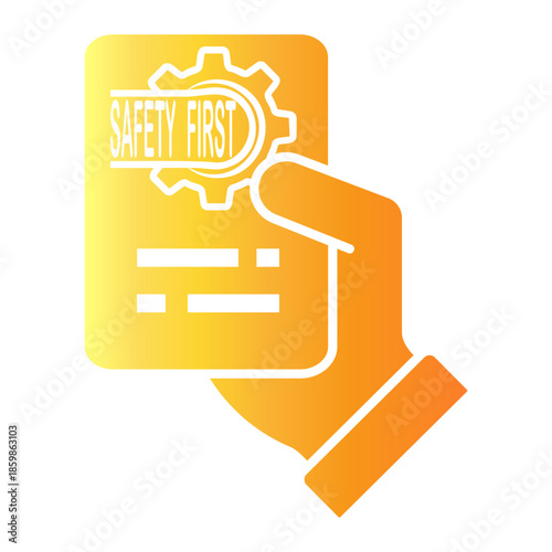 safety procedure Gradient icon