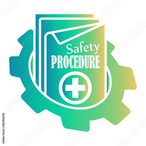 safety procedure Gradient icon