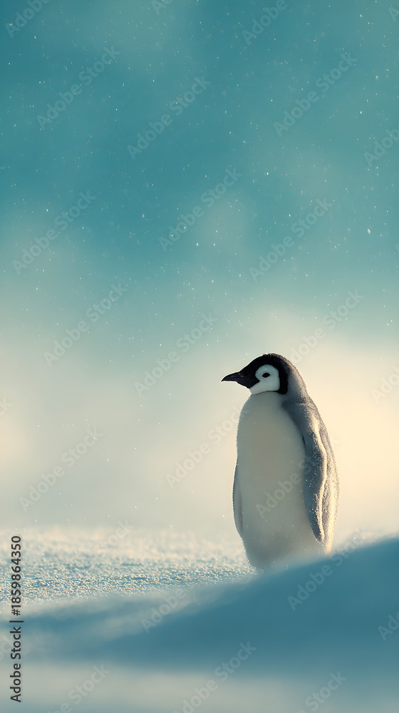 Fototapeta premium penguin in antarctica