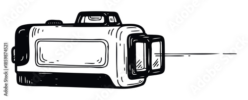 A precise leveling tool emitting a visible laser beam for accurate measurements in construction and DIY projects, useful for technical diagrams and educational materials