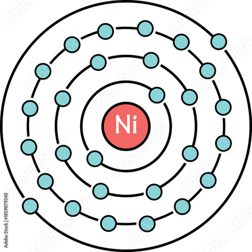 Nickel formule color line icon. Pictogram for web page, mobile app, promo
