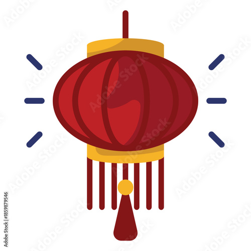 Lantern Illustration Flat Icon