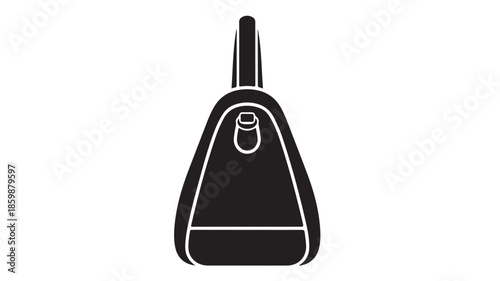 Car Key Fob in Minimalist Design with Monochromatic Color Scheme on Isolated White Background for Automotive Branding