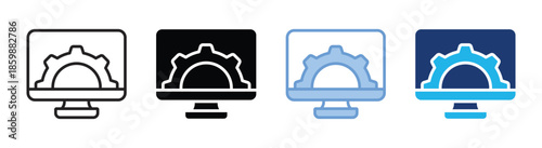 Cms icon set multiple style collection