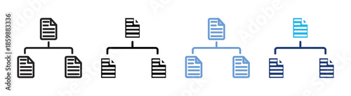 Structure icon set multiple style collection