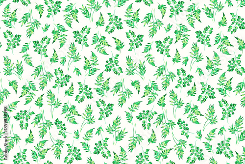 seamless floral pattern with wildfloewrs and leaves for fabric and wallpaper

