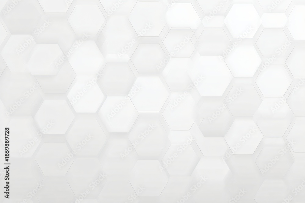 Naklejka premium Abstract background featuring a hexagonal pattern in shades of white and light gray.