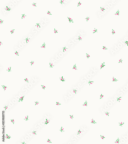 simple floral pattern with small flowers
